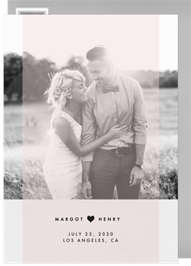 'Soft Hues' Wedding Save the Date