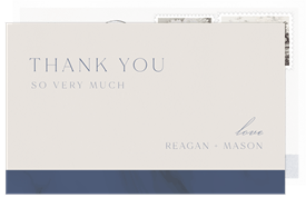 'Faint Marble' Wedding Thank You Note