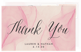 'Ethereal Beauty' Wedding Thank You Note