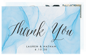'Ethereal Beauty' Wedding Thank You Note