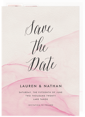 'Ethereal Beauty' Wedding Save the Date