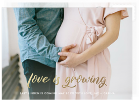 'Love is Growing' Pregnancy Announcement