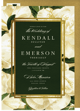 'Lush Botanicals' Wedding Invitation