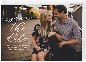 'Date Overlay' Wedding Save the Date