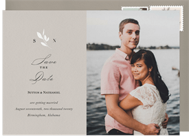 'Charming Crest' Wedding Save the Date