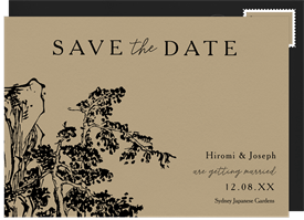 'Ink Art Village' Wedding Save the Date