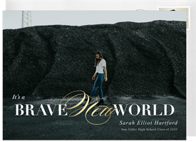 'Brave New World' Graduation Announcement