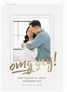 'Omg Yay!' Pregnancy Announcement