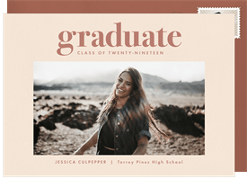 'Bold Graduate' Graduation Announcement
