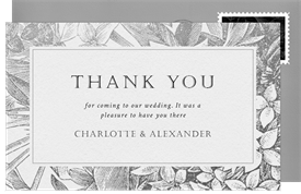 'Bouvardia in Bloom' Wedding Thank You Note