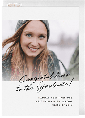 'Noted' Graduation Announcement