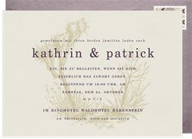 'Castle Mountain' Wedding Invitation