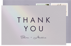 'Love and Light' Wedding Thank You Note