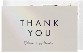 'Love and Light' Wedding Thank You Note