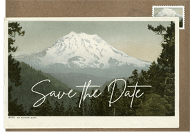 'Mt. Rainier' Wedding Save the Date