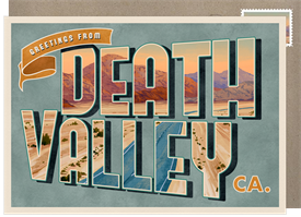 'Death Valley' Wedding Invitation