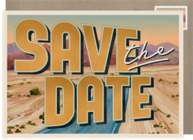 'Death Valley' Wedding Save the Date