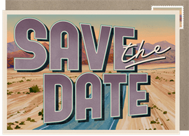 'Death Valley' Wedding Save the Date