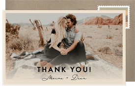 'Death Valley' Wedding Thank You Note