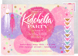 'Kidchella' Kids Birthday Invitation