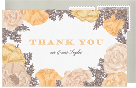'Country Union' Wedding Thank You Note
