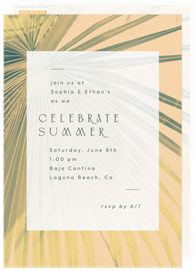 'Laguna' Summer Party Invitation