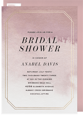 'Elegant Ombre' Bridal Shower Invitation