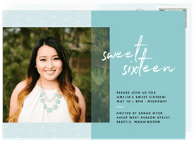 'Sweet Overlay' Sweet 16 Invitation