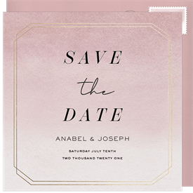 'Elegant Ombre' Wedding Save the Date