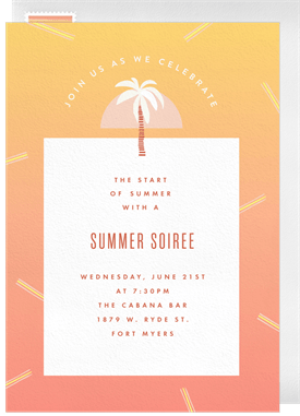 'Perfect Summer Vibes' Summer Party Invitation