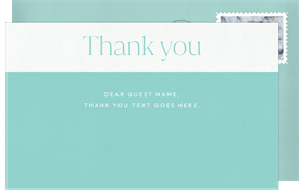 'Gift from the Lord' Baptism Thank You Note