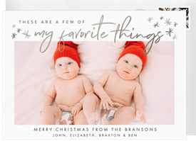 'My Favorite Things' Holiday Greetings Card