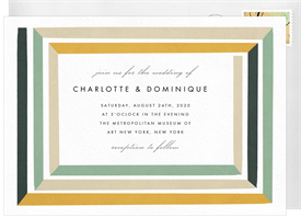 'Graphic Frame' Wedding Invitation
