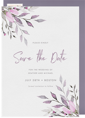 'Sweet Rose Bouquet' Wedding Save the Date