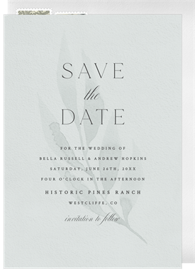 'Found Foliage' Wedding Save the Date