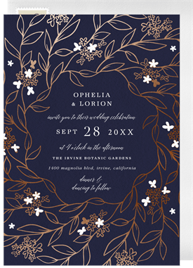 'Radial Blooms' Wedding Invitation