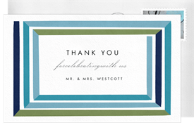 'Graphic Frame' Wedding Thank You Note