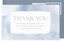 'Watercolor Wash' Wedding Thank You Note
