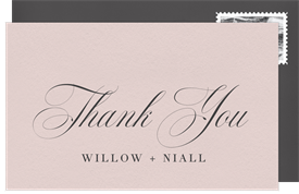 'Simply Luxe' Wedding Thank You Note