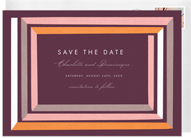 'Graphic Frame' Wedding Save the Date