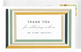 'Graphic Frame' Wedding Thank You Note