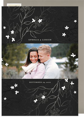 'Radial Blooms' Wedding Save the Date