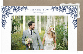 'Branches' Wedding Thank You Note