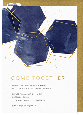 'Come Together' Dinner Invitation
