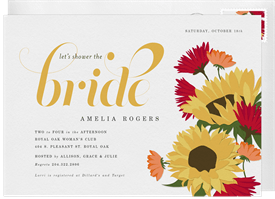 'Bridal Daisies' Bridal Shower Invitation