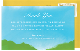 'In the Fairway' Golf Thank You Note