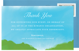 'In the Fairway' Golf Thank You Note