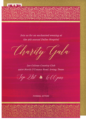 'Enchanted Evening' Gala Invitation