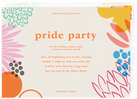 'Flowing Florals' Pride Invitation