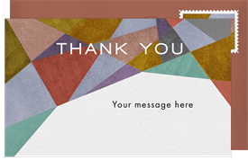 'Bold Geometric' Business Thank You Note